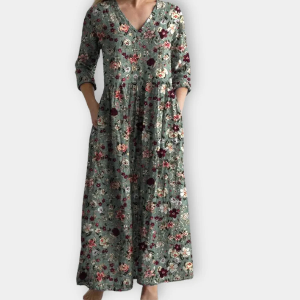Georgina - Maxi Boho Dress Ocean Breeze