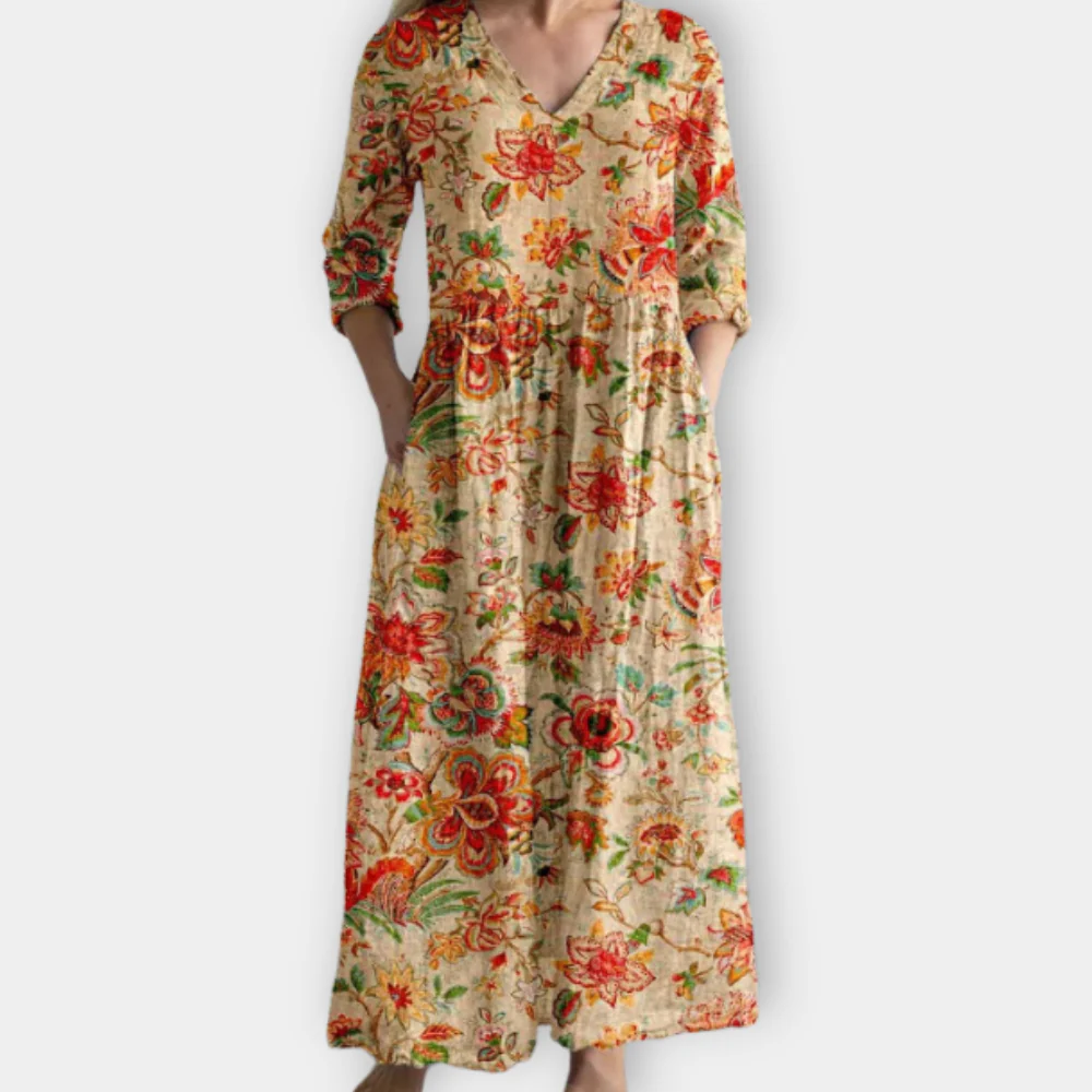 Gilded - Effortless Boho Maxi Robe