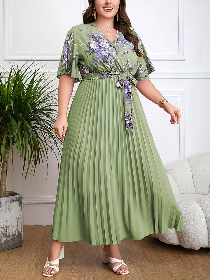 Fleur | Robe Ceinturée Plus Size