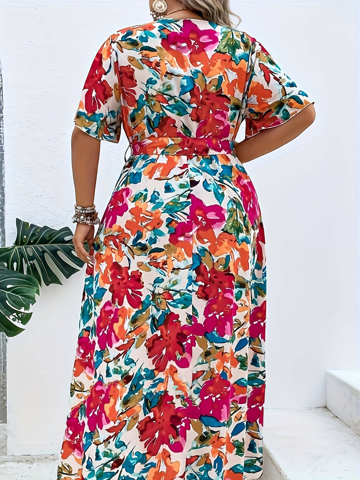 Yara | Grande Taille Robe à Fleurs