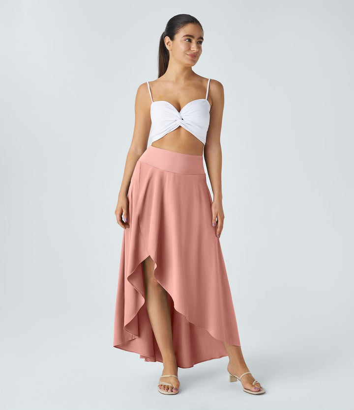 Natalia | Jupe Maxi Fendue et Confortable" can be rewritten as "Jupe Maxi Fendue Natalia - Élégance et Confort.