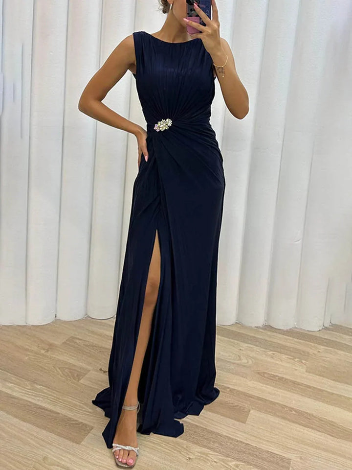 Kendra - Robe Maxi Fendue Élégante et Indémodable