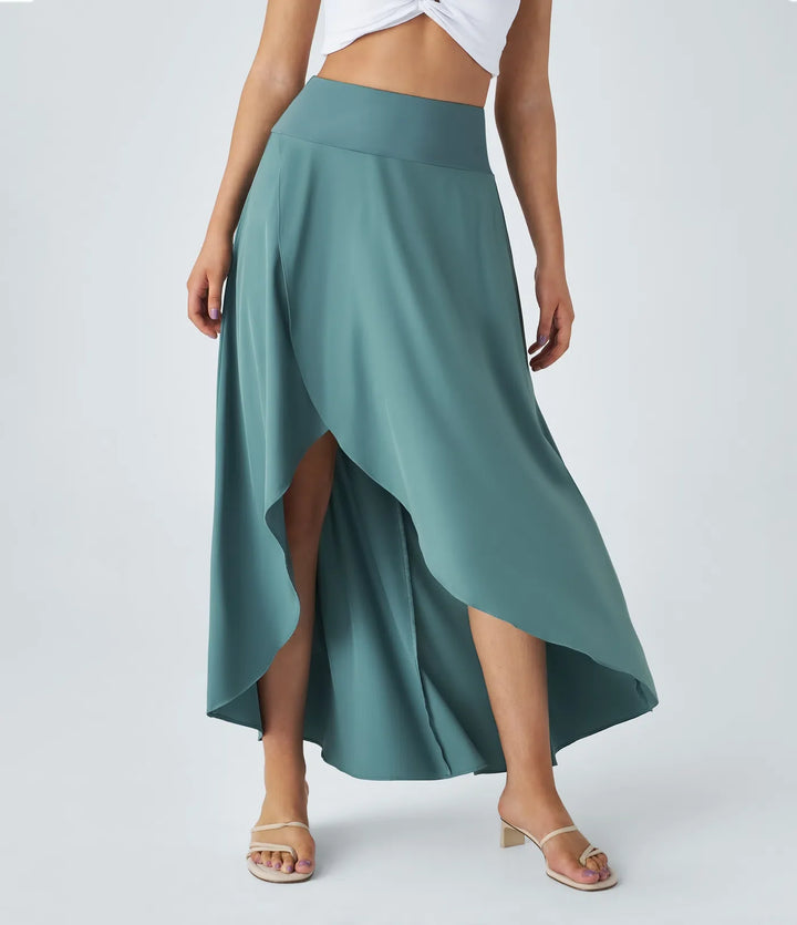 Natalia | Jupe Maxi Fendue et Confortable" can be rewritten as "Jupe Maxi Fendue Natalia - Élégance et Confort.