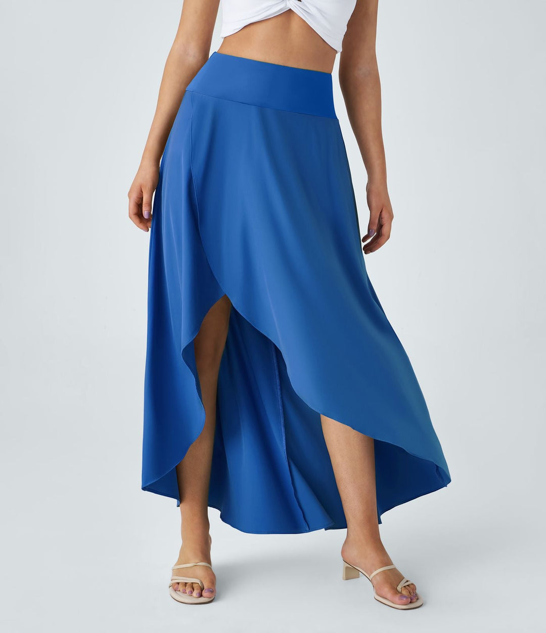 Natalia | Jupe Maxi Fendue et Confortable" can be rewritten as "Jupe Maxi Fendue Natalia - Élégance et Confort.