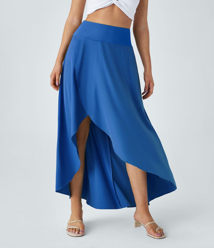 Natalia | Jupe Maxi Fendue et Confortable" can be rewritten as "Jupe Maxi Fendue Natalia - Élégance et Confort.