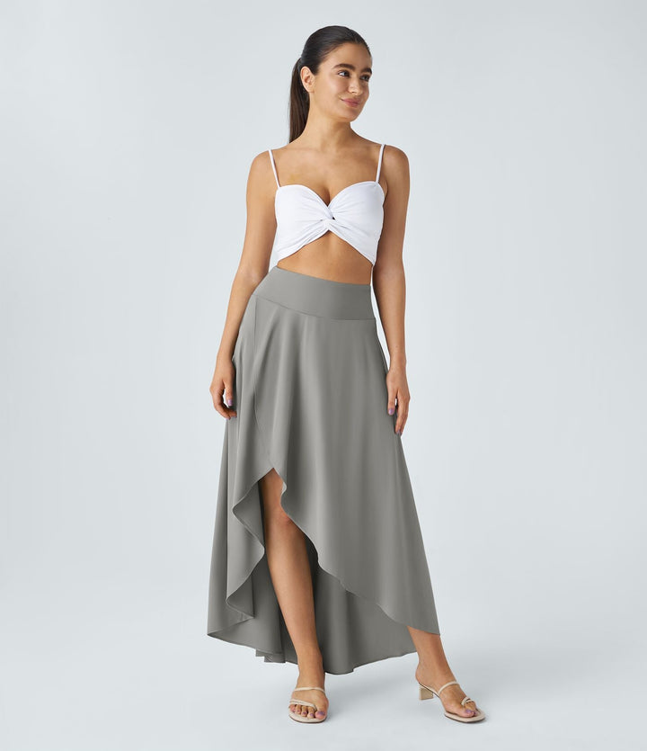 Natalia | Jupe Maxi Fendue et Confortable" can be rewritten as "Jupe Maxi Fendue Natalia - Élégance et Confort.