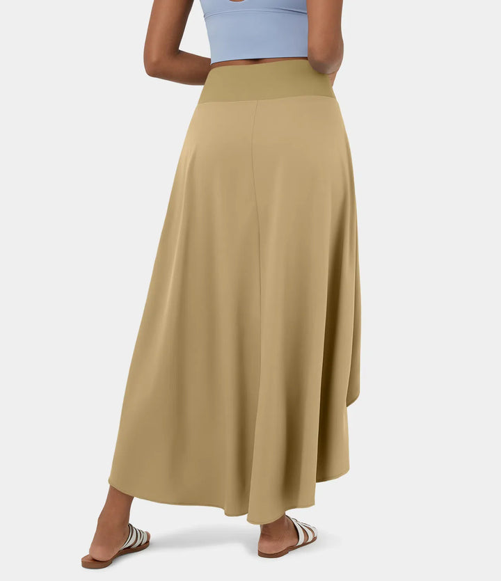 Natalia | Jupe Maxi Fendue et Confortable" can be rewritten as "Jupe Maxi Fendue Natalia - Élégance et Confort.