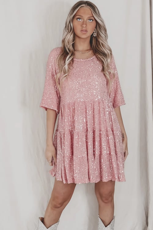 Coco - Mini Sequin Robe