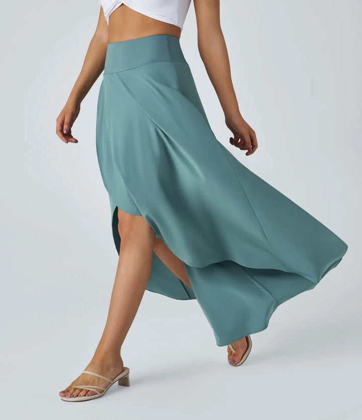 Natalia | Jupe Maxi Fendue et Confortable" can be rewritten as "Jupe Maxi Fendue Natalia - Élégance et Confort.
