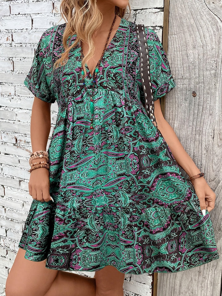 Sabrina | Robe Grande Taille à Manches Courtes