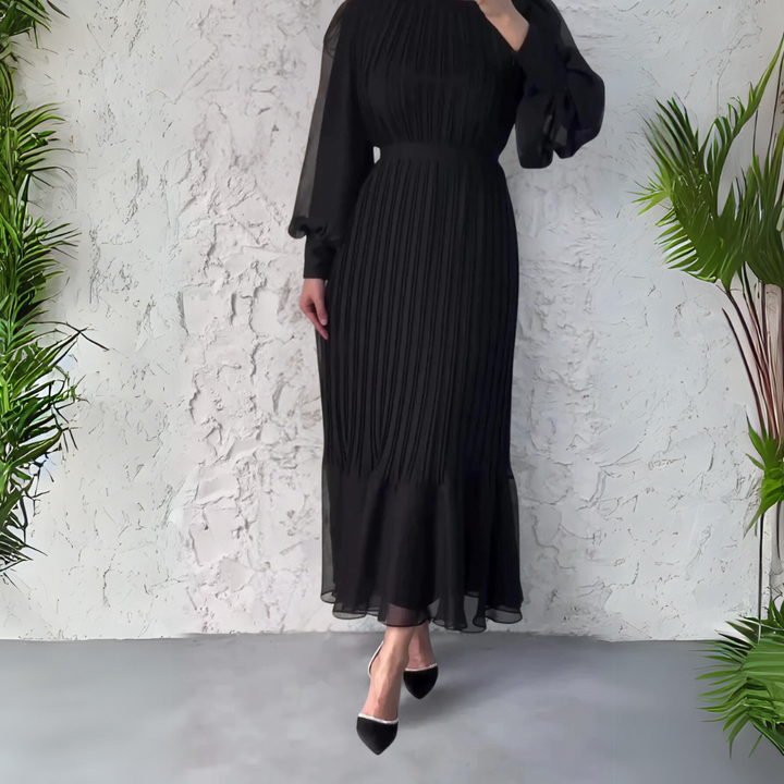 Cami - Robe de Soirée Élégante Française d'Automne avec Détails en Tricot