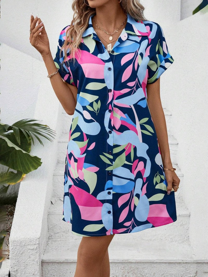 Millie - Chic and Effortless Printed Shirt Dress