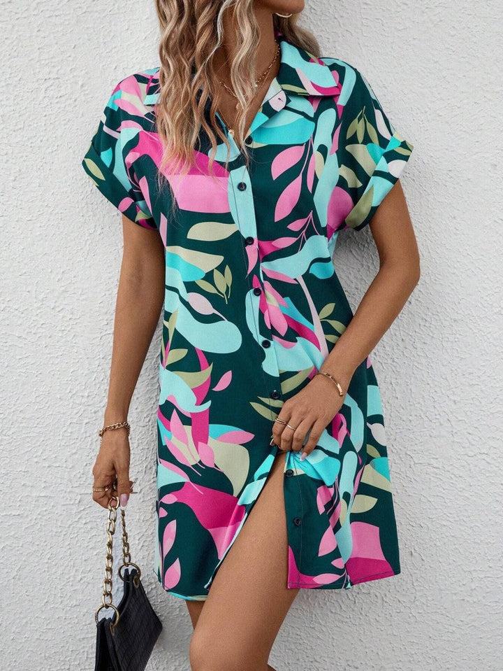 Millie - Chic and Effortless Printed Shirt Dress