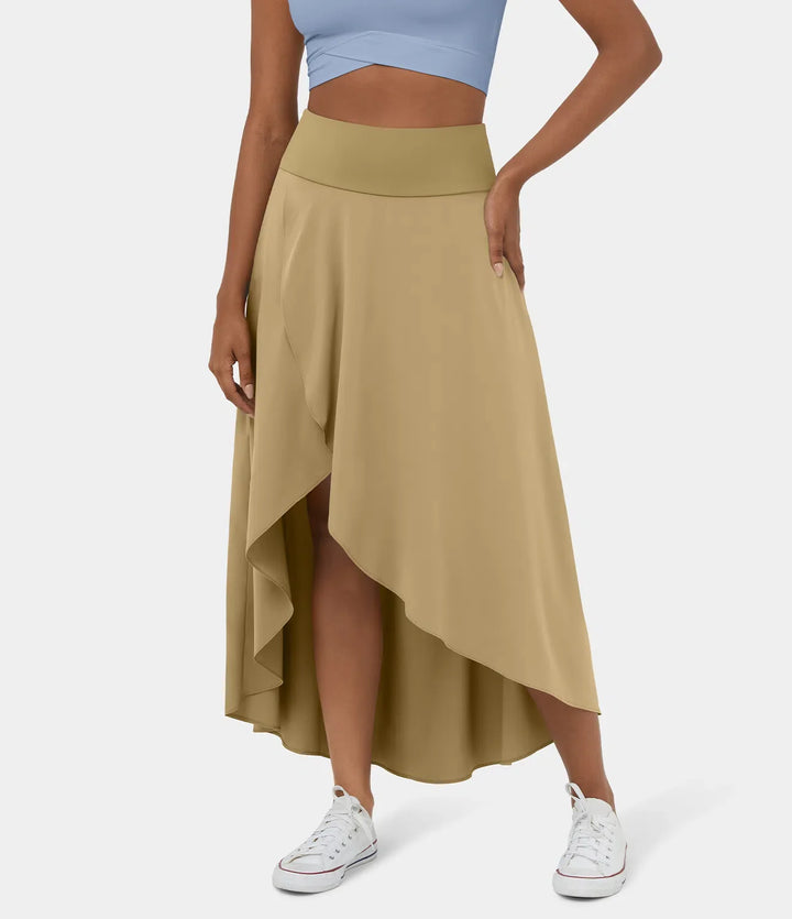 Natalia | Jupe Maxi Fendue et Confortable" can be rewritten as "Jupe Maxi Fendue Natalia - Élégance et Confort.