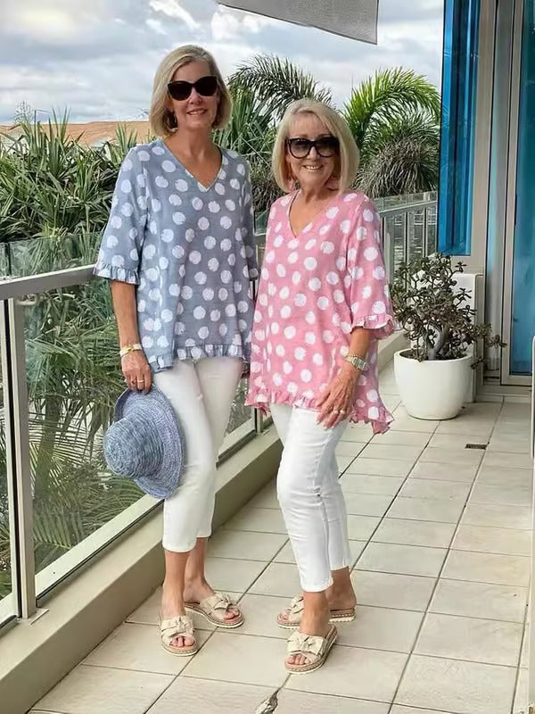 Chloe™ - Élégante V-Neck Blouse