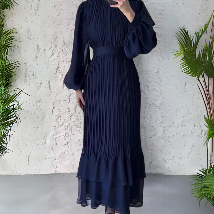 Cami - Robe de Soirée Élégante Française d'Automne avec Détails en Tricot