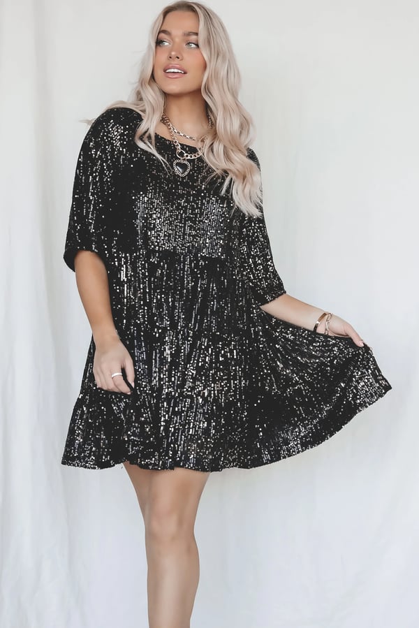 Coco - Mini Sequin Robe