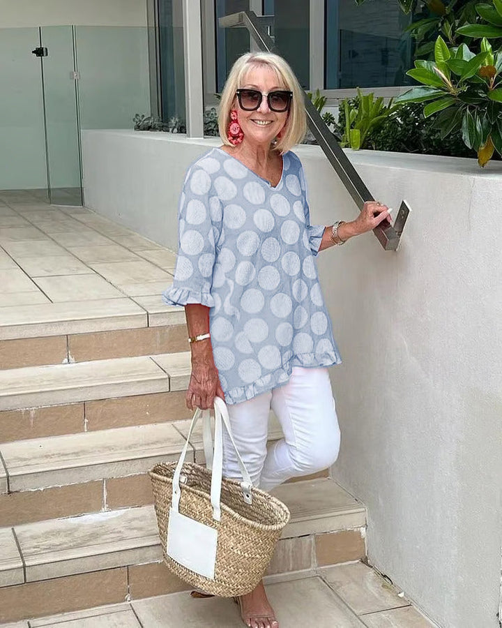 Chloe™ - Élégante V-Neck Blouse