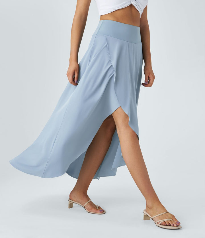 Natalia | Jupe Maxi Fendue et Confortable" can be rewritten as "Jupe Maxi Fendue Natalia - Élégance et Confort.