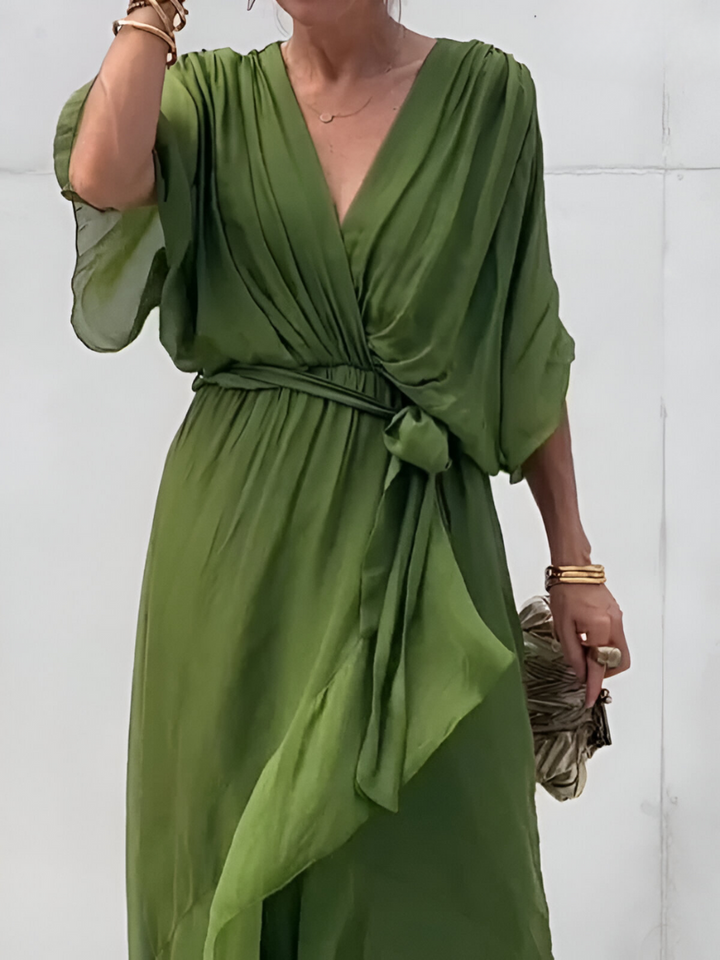 Alicea - Élégante Robe Maxi d'Été à Coupe Irrégulière