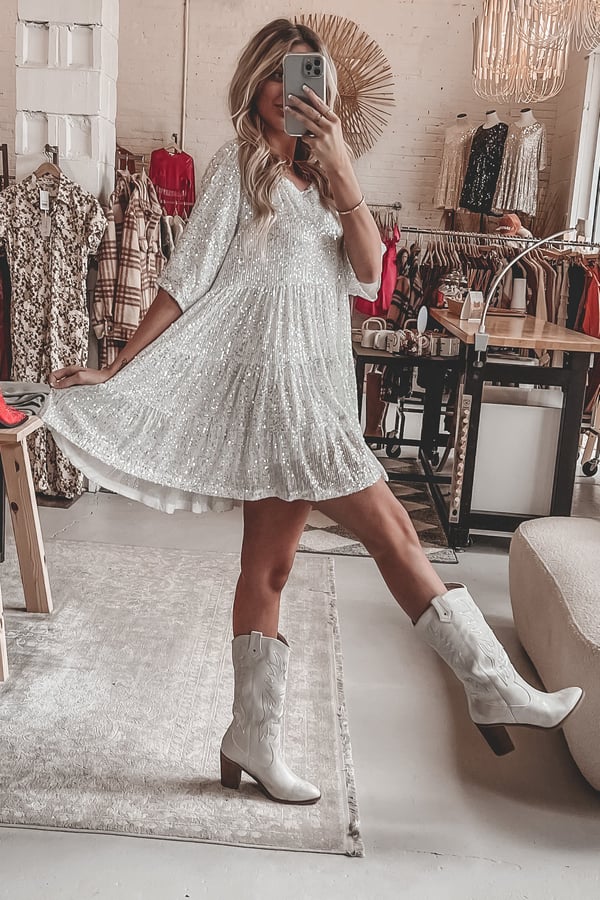 Coco - Mini Sequin Robe