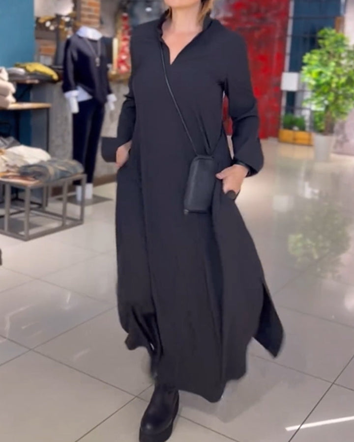 Evie - Maxi Robe Ample au Style Rétro