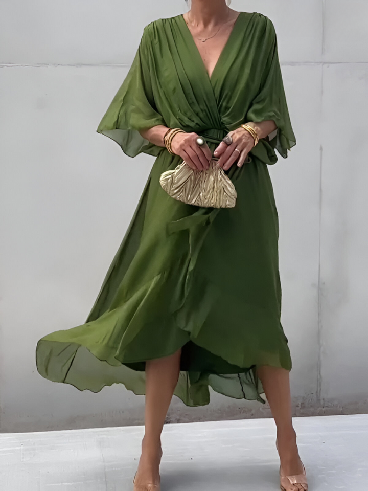 Alicea - Élégante Robe Maxi d'Été à Coupe Irrégulière