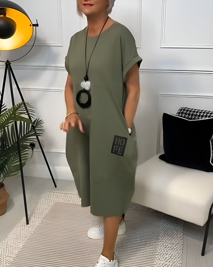 Cleo - Élégante Robe à Manches Courtes