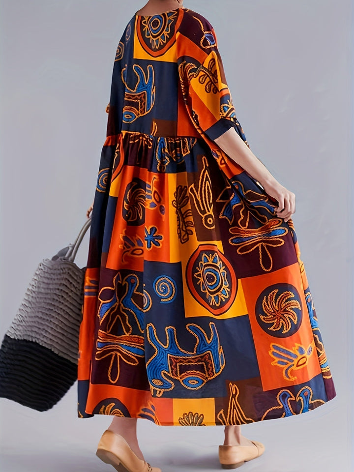 Rosie | Grande Taille Pop Art Robe