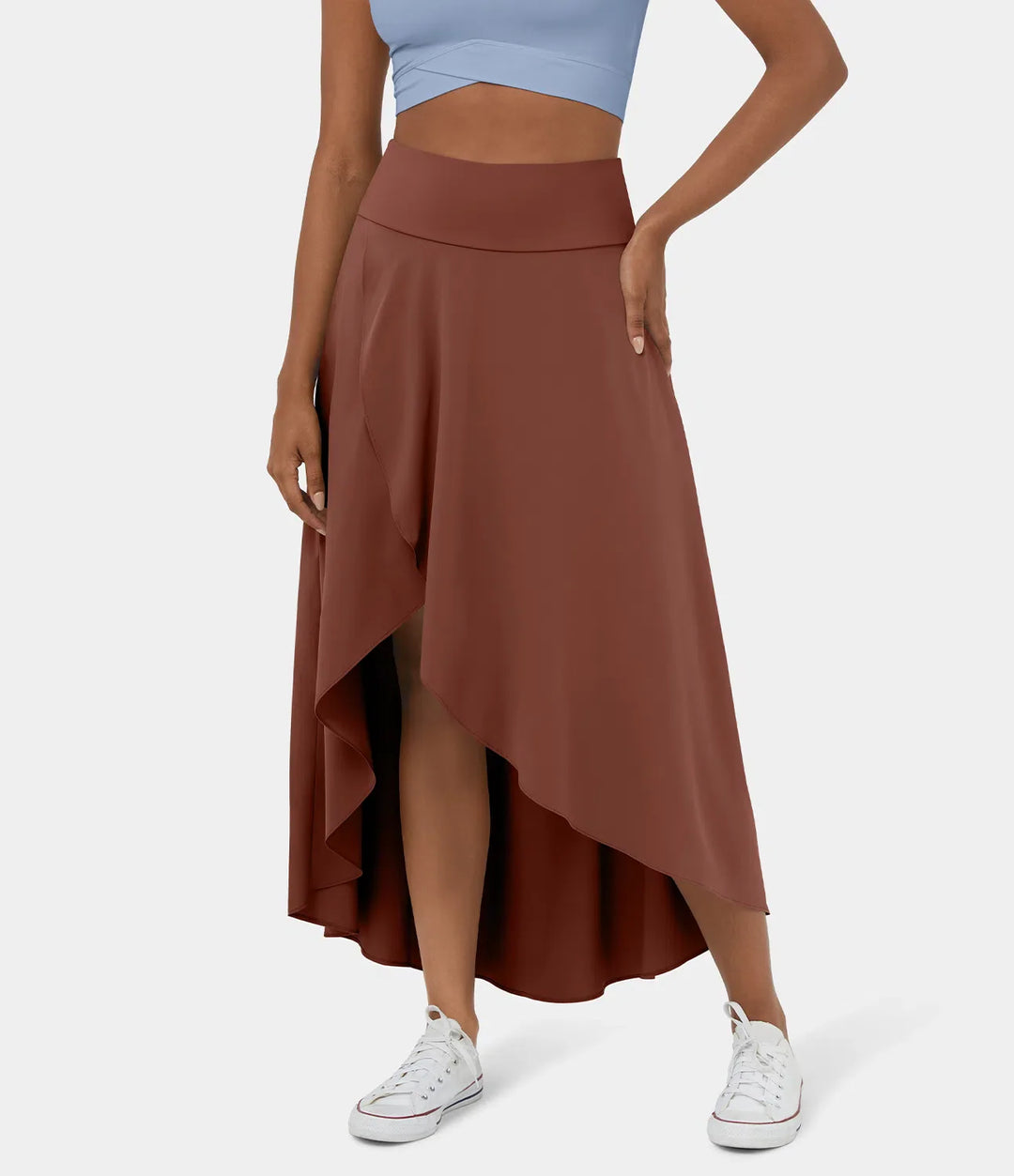 Natalia | Jupe Maxi Fendue et Confortable" can be rewritten as "Jupe Maxi Fendue Natalia - Élégance et Confort.