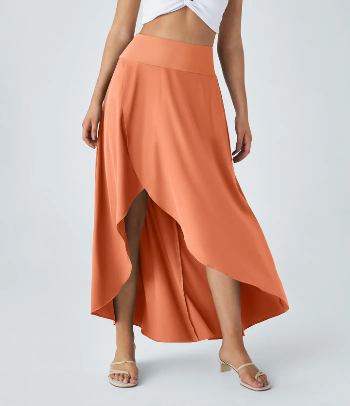 Natalia | Jupe Maxi Fendue et Confortable" can be rewritten as "Jupe Maxi Fendue Natalia - Élégance et Confort.