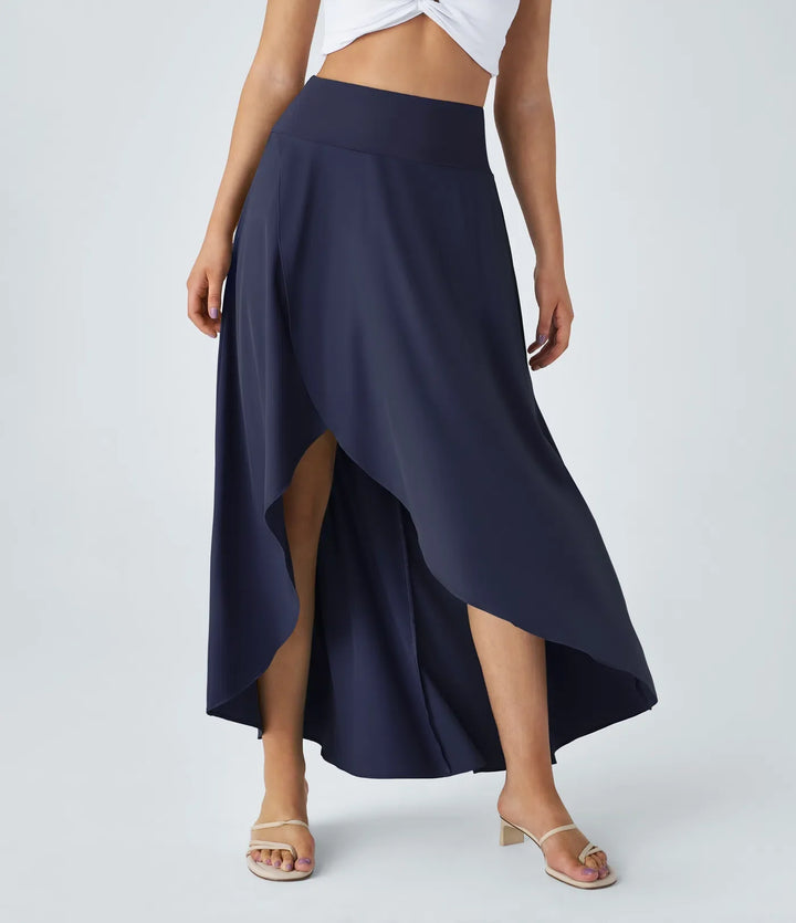 Natalia | Jupe Maxi Fendue et Confortable" can be rewritten as "Jupe Maxi Fendue Natalia - Élégance et Confort.
