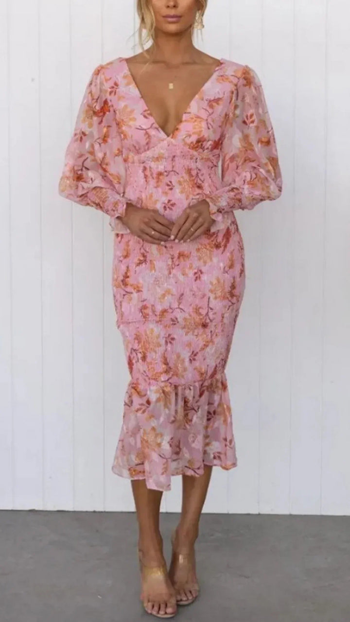 Amara | Robe Éblouissante à Fleurs