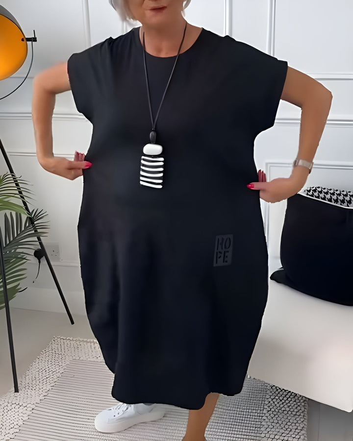 Cleo - Élégante Robe à Manches Courtes