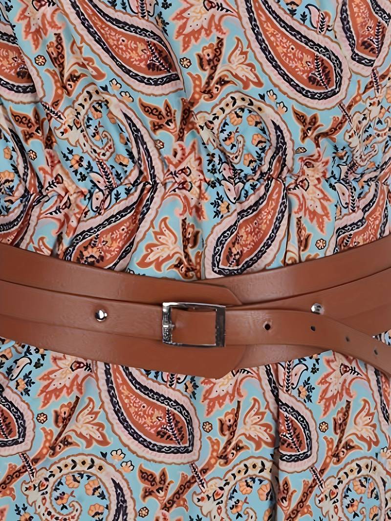 Kate - Robe Élégante à Manches Bouffantes Plissées