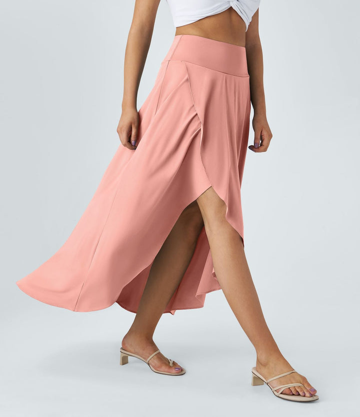 Natalia | Jupe Maxi Fendue et Confortable" can be rewritten as "Jupe Maxi Fendue Natalia - Élégance et Confort.