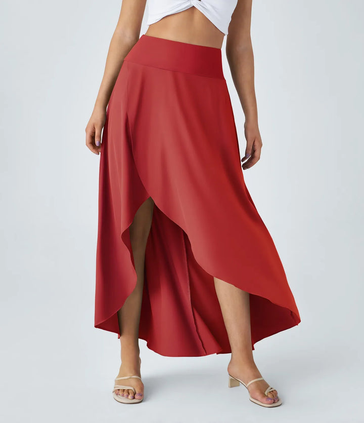 Natalia | Jupe Maxi Fendue et Confortable" can be rewritten as "Jupe Maxi Fendue Natalia - Élégance et Confort.