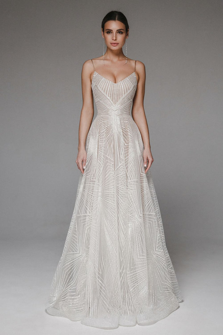 Thalassa - Long Sparkling Evening Gown