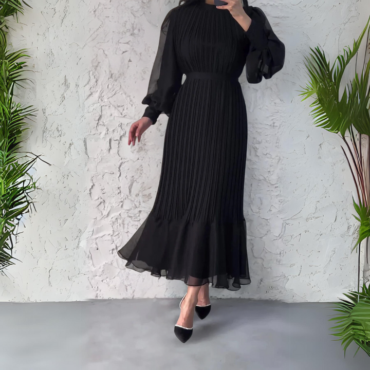 Cami - Robe de Soirée Élégante Française d'Automne avec Détails en Tricot