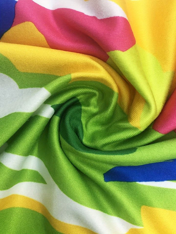 Rupture de stock - Camille - Robe Abstraite Éclatante