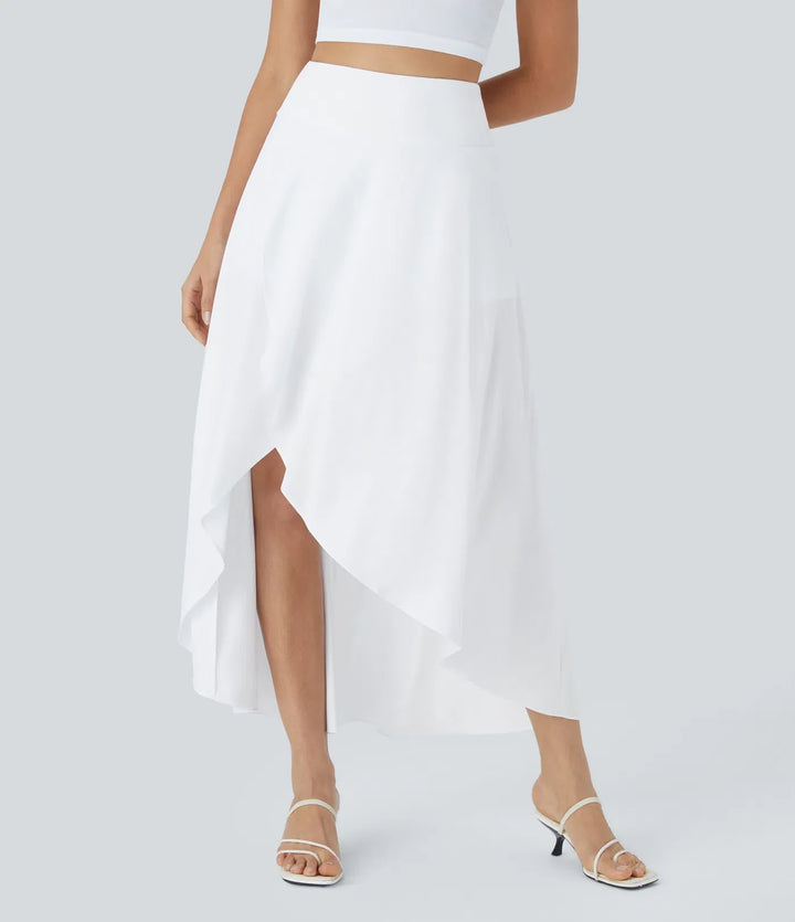 Natalia | Jupe Maxi Fendue et Confortable" can be rewritten as "Jupe Maxi Fendue Natalia - Élégance et Confort.