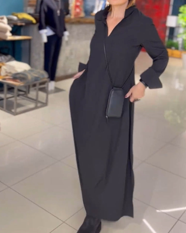 Evie - Maxi Robe Ample au Style Rétro