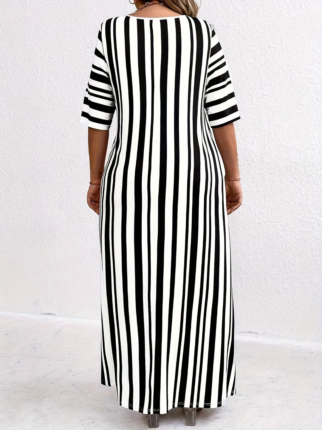 Tara | Grande Taille Robe Rayée