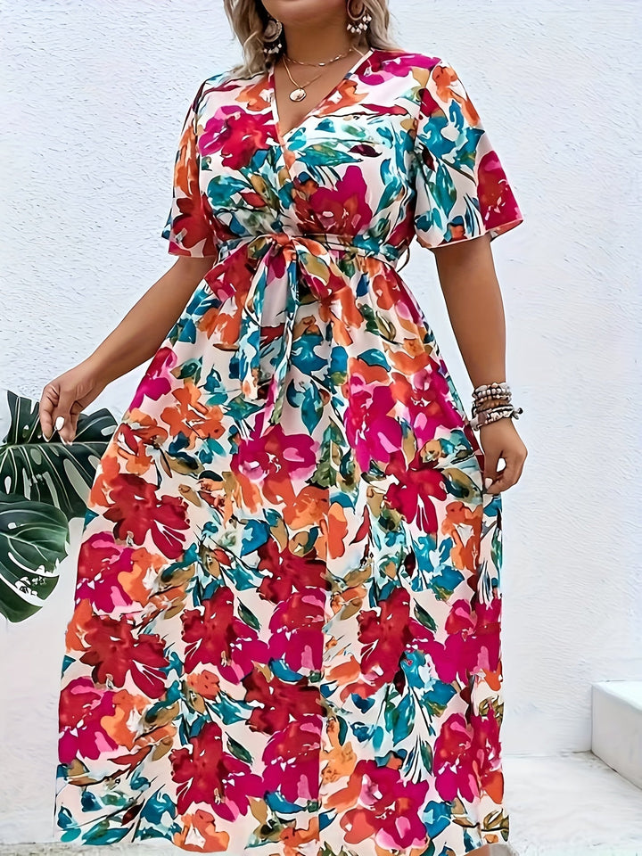 Yara | Grande Taille Robe à Fleurs