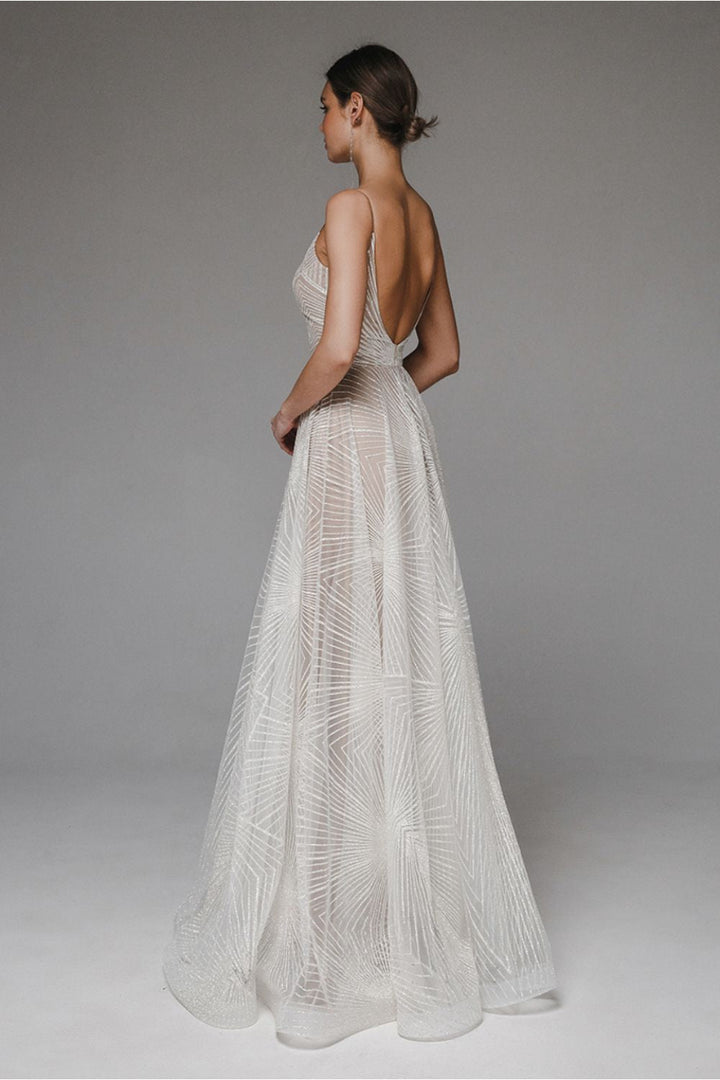 Thalassa - Long Sparkling Evening Gown