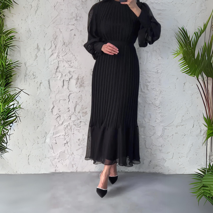 Cami - Robe de Soirée Élégante Française d'Automne avec Détails en Tricot
