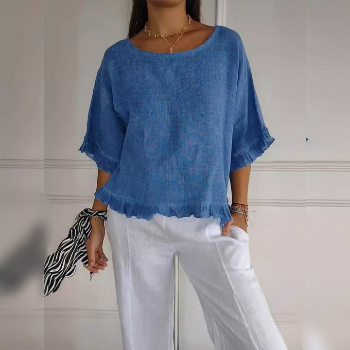 Claudia™ - Élégante Blouse Décontractée