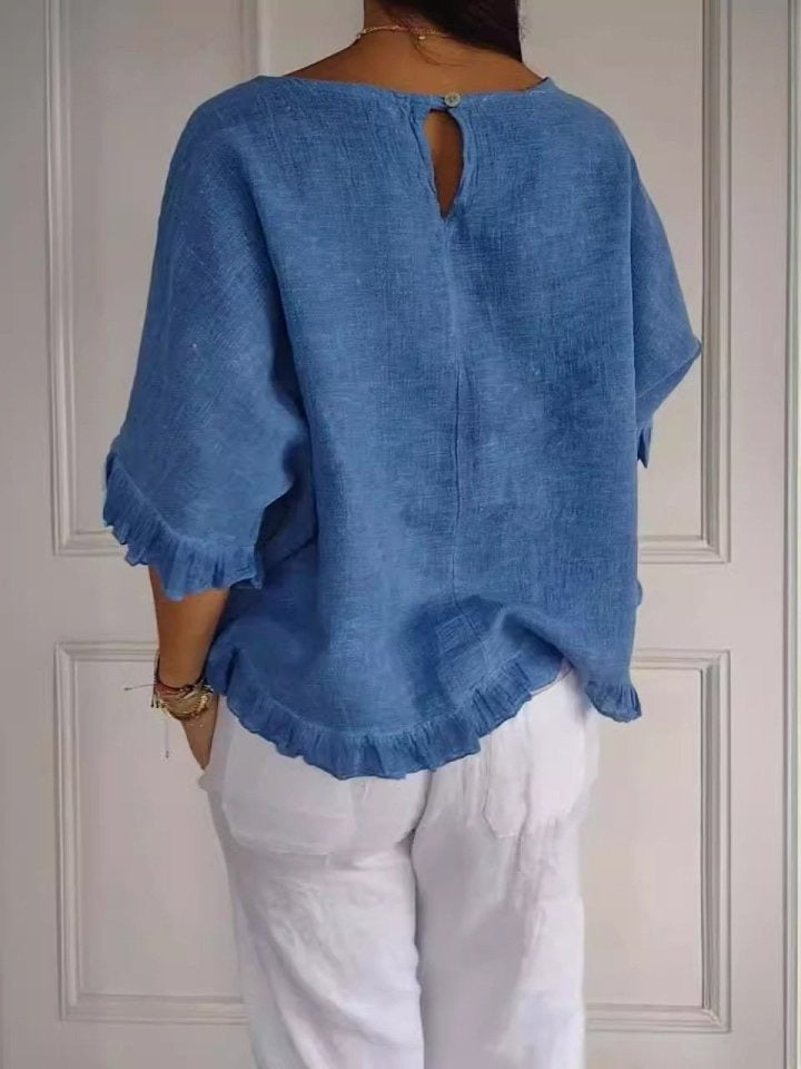 Claudia™ - Élégante Blouse Décontractée