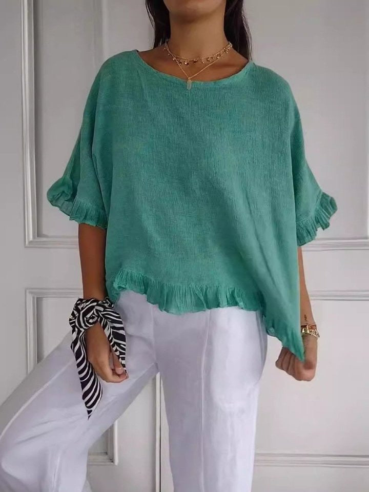 Claudia™ - Élégante Blouse Décontractée