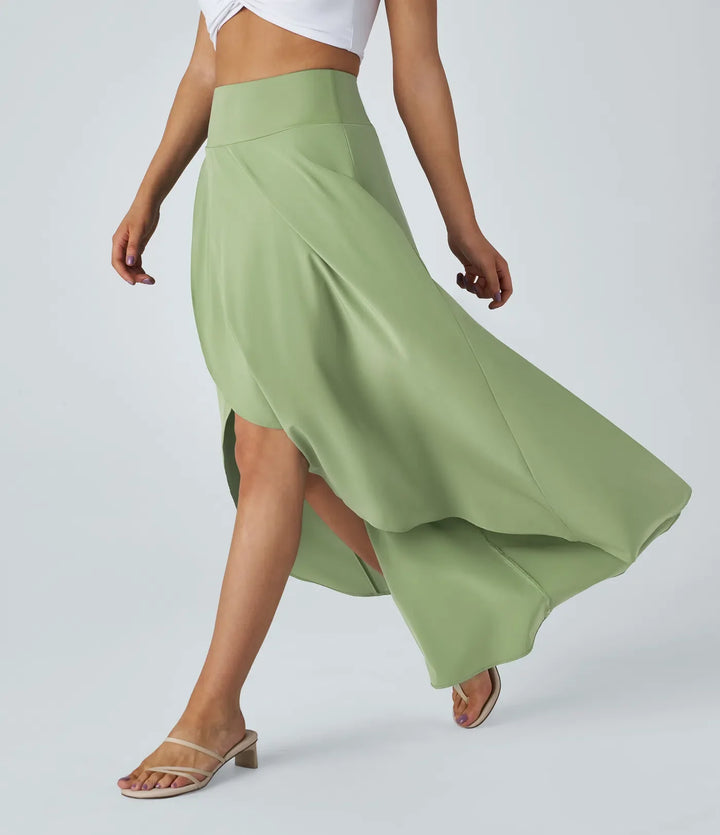 Natalia | Jupe Maxi Fendue et Confortable" can be rewritten as "Jupe Maxi Fendue Natalia - Élégance et Confort.